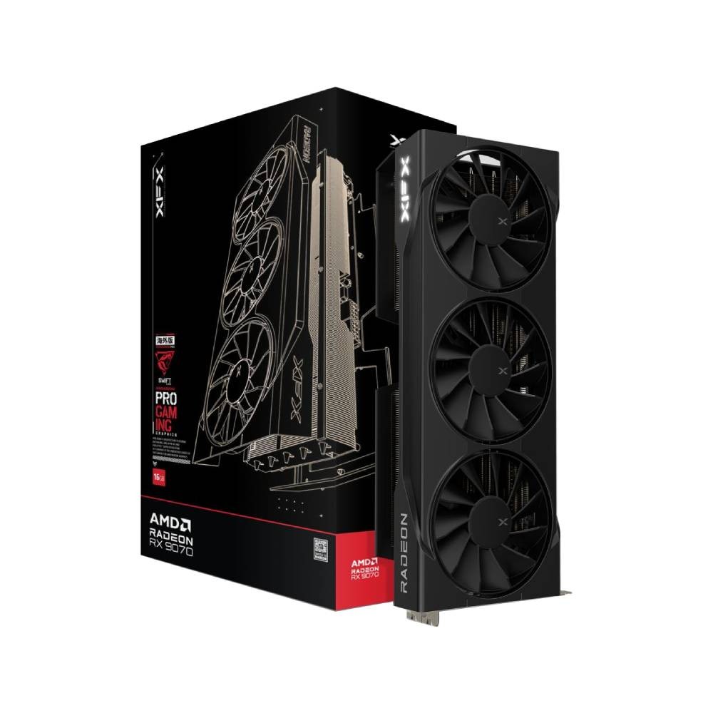 การ์ดจอ XFX Swift AMD Radeon RX 9070 OC Triple Fan Gaming Edition 16GB GDDR6 256-bit