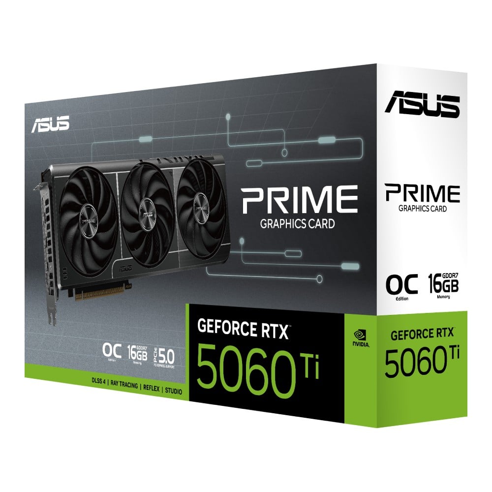 การ์ดจอ ASUS PRIME GeForce RTX 5060 Ti 16GB GDDR7 OC Edition