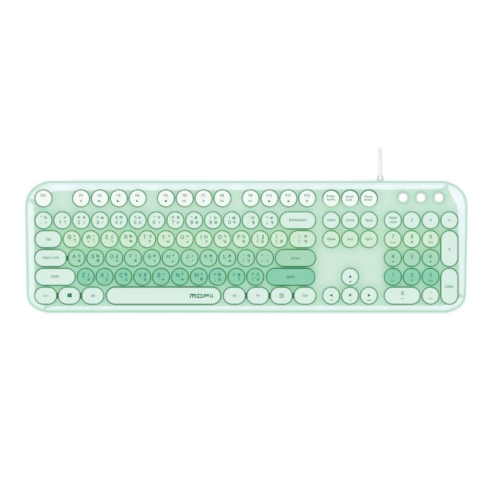 คีย์บอร์ด MOFii Wire Keyboard Love Me Illuminate Green