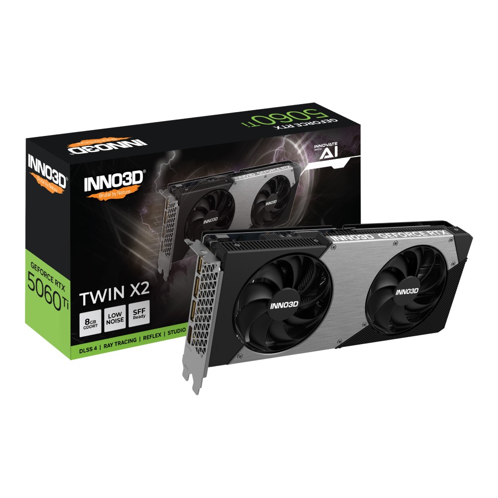 การ์ดจอ INNO3D GeForce RTX 5060 Ti TWIN X2 8GB GDDR7 128-bit