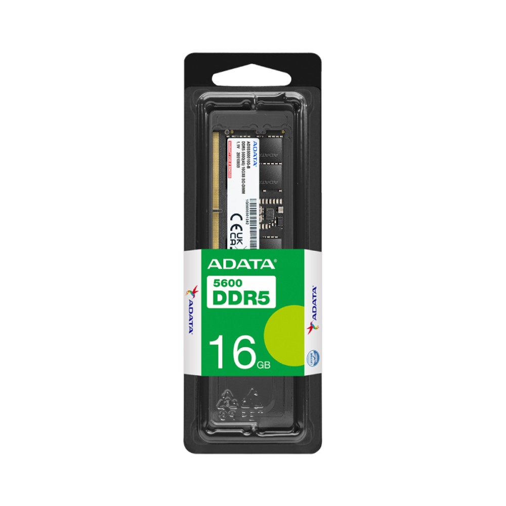 แรมโน้ตบุ๊ค ADATA Ram Notebook DDR5 16GB/5600MHz. CL46 SO-DIMM (AD5S560016G-S)