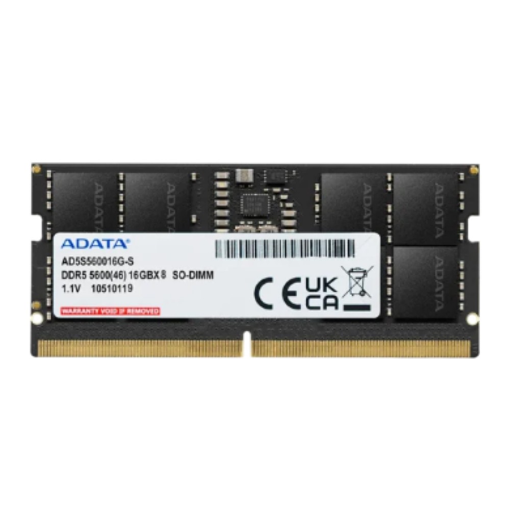 แรมโน้ตบุ๊ค ADATA Ram Notebook DDR5 16GB/5600MHz. CL46 SO-DIMM (AD5S560016G-S)