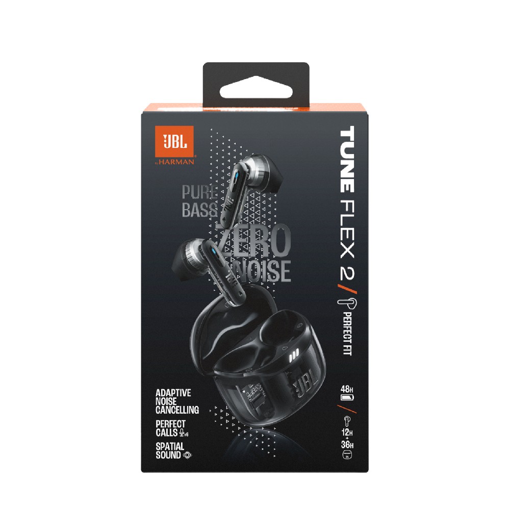 หูฟัง JBL Earbuds TWS Tune Flex 2 Ghost Black