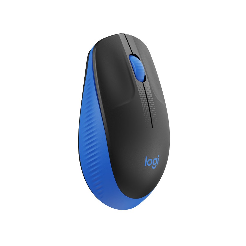 เมาส์ไร้สาย Logitech Wireless Mouse Full-Size M190 Blue