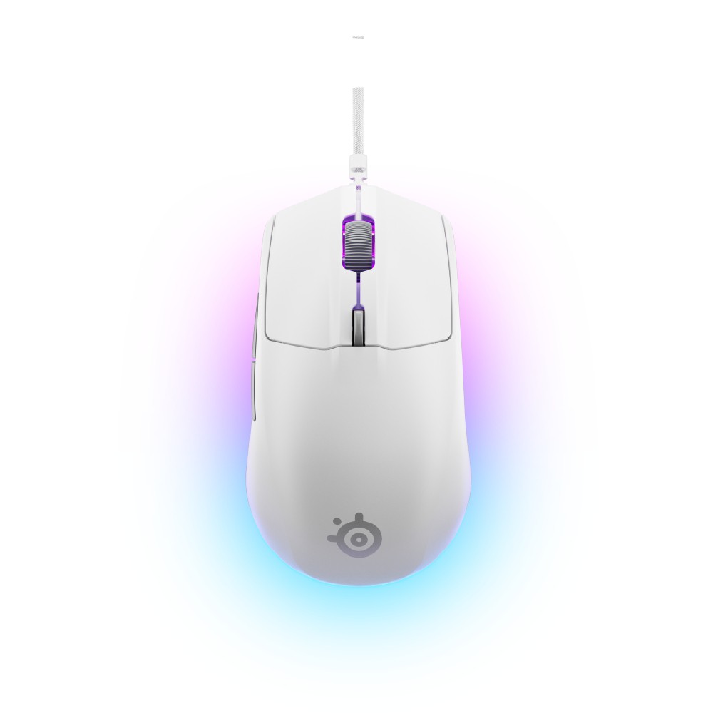 เมาส์เกมมิ่ง SteelSeries Gaming Mouse Rival 3 Gen2 Wired White