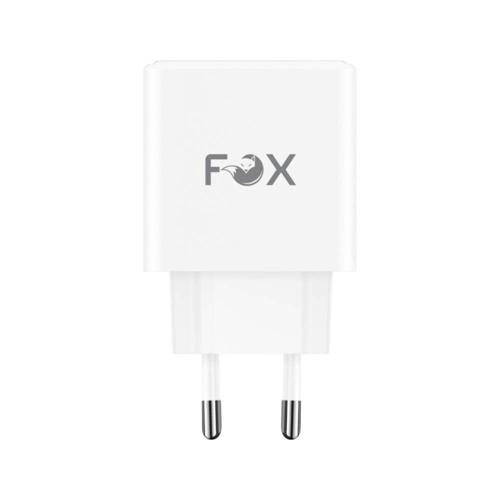 อะแดปเตอร์ FOX Wall USB Charger 1 USB-A (QC3.0A)/ 2 USB-C (PD65W) FOX-V6511 White