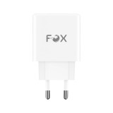อะแดปเตอร์ FOX Wall USB Charger 1 USB-A (QC3.0A)/ 2 USB-C (PD65W) FOX-V6511 White