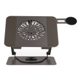 แท่นวางโน๊ตบุ๊ค TECHPRO Carbon Cooler Rotatable Tablet & Laptop Stand 360 Grey