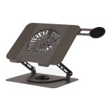 แท่นวางโน๊ตบุ๊ค TECHPRO Carbon Cooler Rotatable Tablet & Laptop Stand 360 Grey