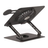 แท่นวางโน๊ตบุ๊ค TECHPRO Carbon Cooler Rotatable Tablet & Laptop Stand 360 Grey