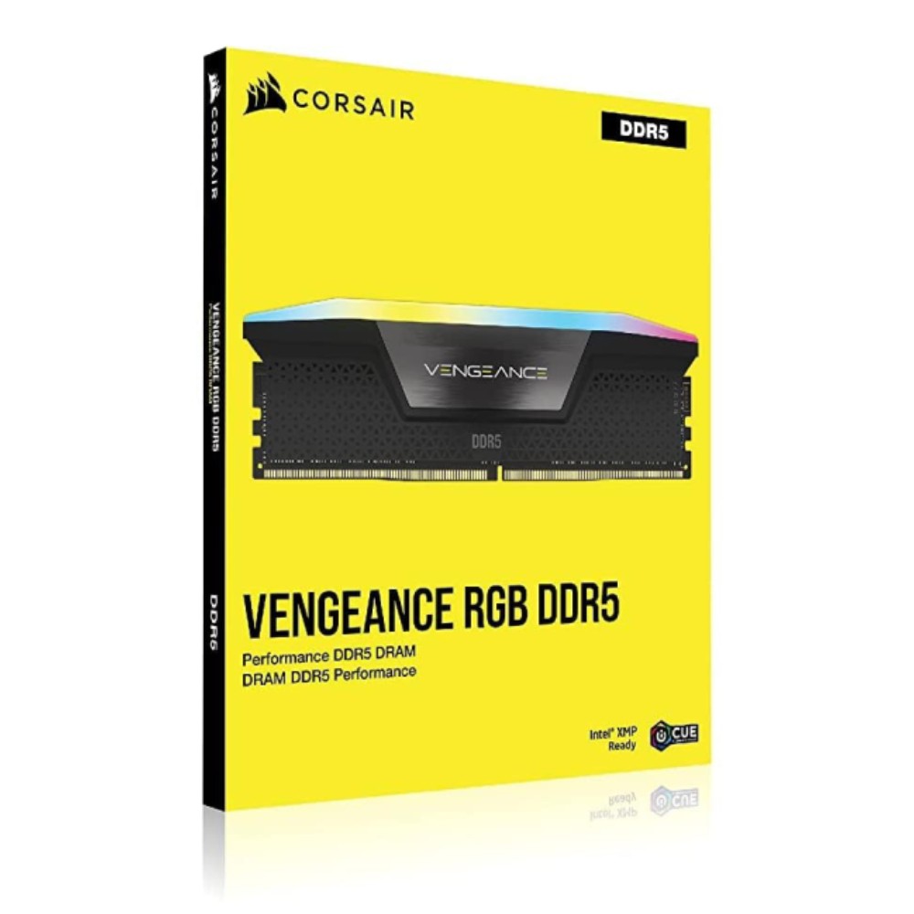 แรมพีซี CORSAIR DDR5 64GB/6000MHz.CL30 (2x32GB) Vengeance RGB (CMH64GX5M2B6000C30)