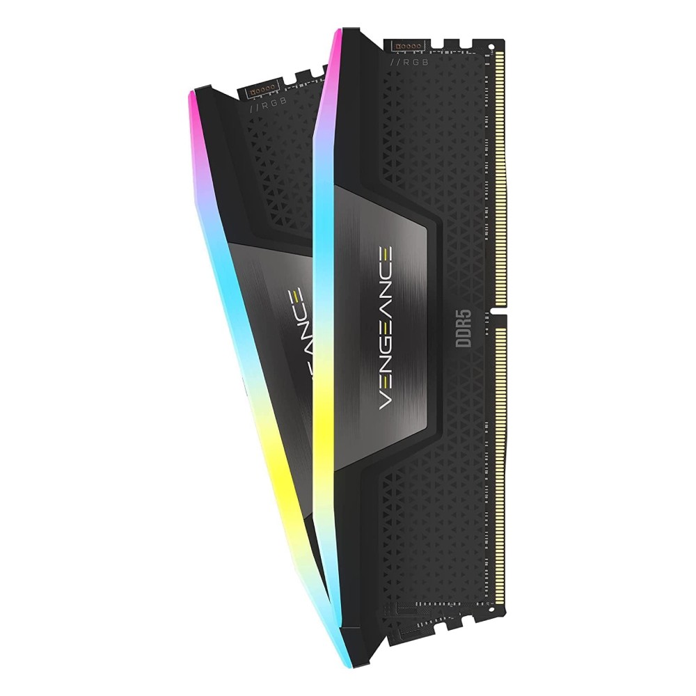 แรมพีซี CORSAIR DDR5 64GB/6000MHz.CL30 (2x32GB) Vengeance RGB (CMH64GX5M2B6000C30)