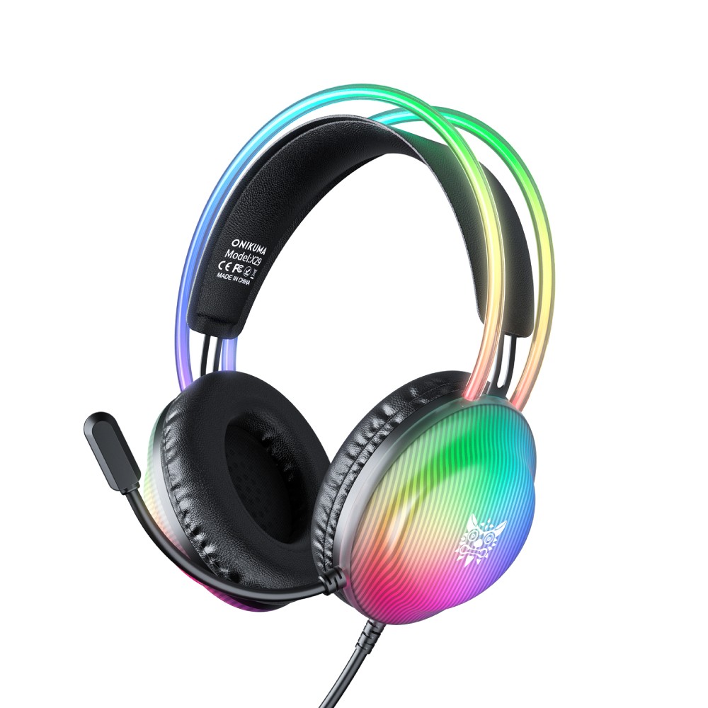 หูฟังเกมมิ่ง Onikuma Gaming Headset X29 RGB 3.5mm Black