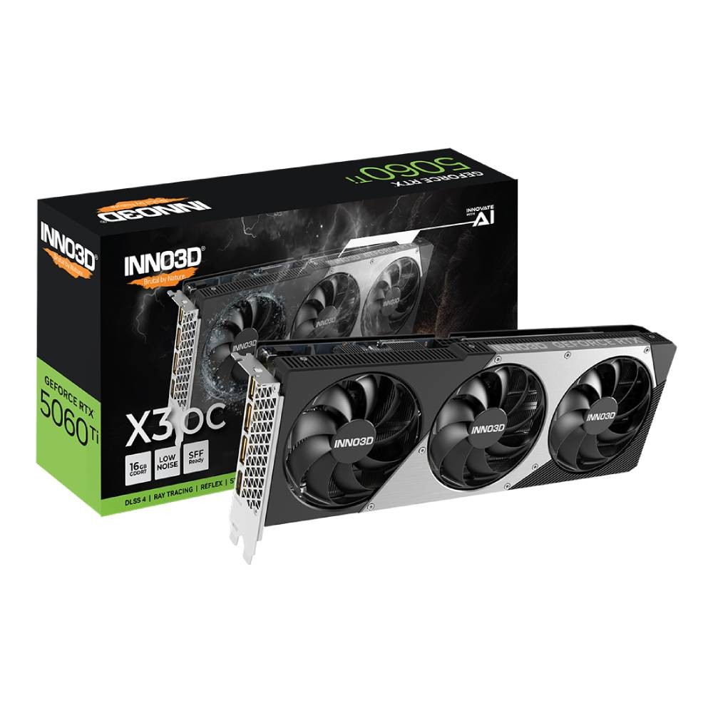 การ์ดจอ INNO3D GeForce RTX 5060 Ti 16GB X3 OC GDDR7 128-bit
