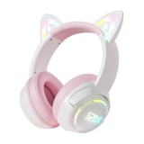 หูฟังเกมมิ่ง Onikuma Gaming Headset GT838 Bluetooth 2.4G Wired 3 Mode White/Pink