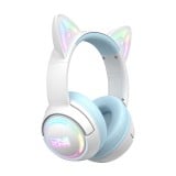 หูฟังเกมมิ่ง Onikuma Gaming Headset GT838 Bluetooth 2.4G Wired 3 Mode White/Blue