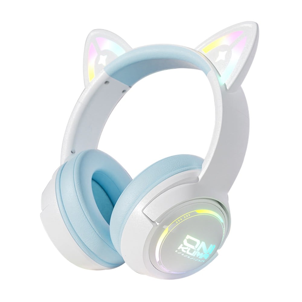 หูฟังเกมมิ่ง Onikuma Gaming Headset GT838 Bluetooth 2.4G Wired 3 Mode White/Blue