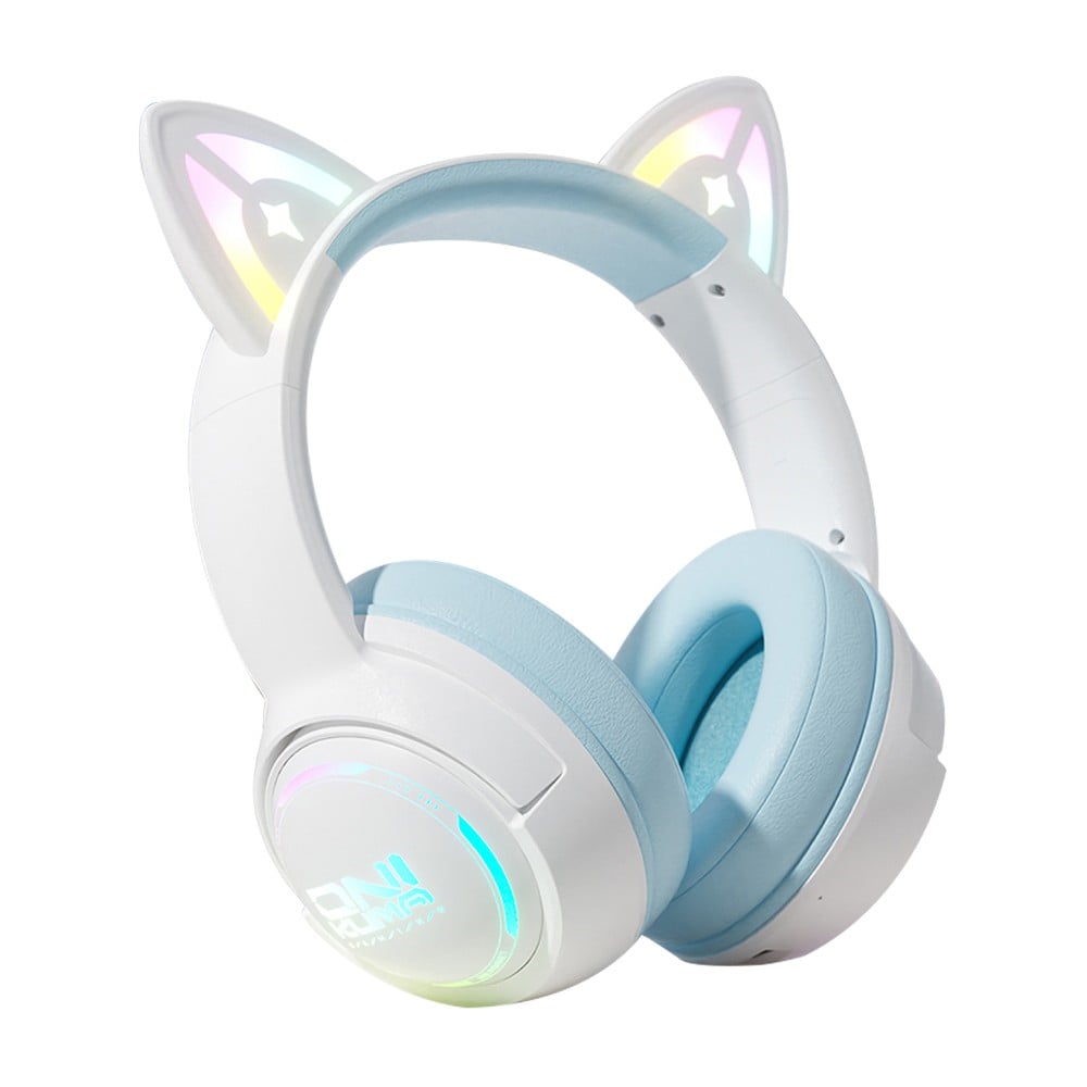 หูฟังเกมมิ่ง Onikuma Gaming Headset GT838 Bluetooth 2.4G Wired 3 Mode White/Blue