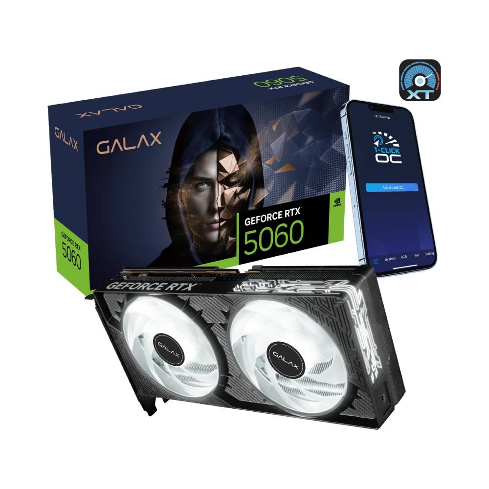 การ์ดจอ GALAX GeForce RTX 5060 1-Click OC (Launch Edition) 8GB GDDR7 128-bit