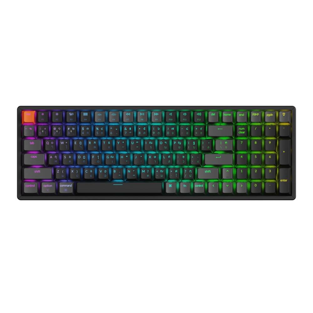 คีย์บอร์ดเกมมิ่ง Keychron K4X Hot-Swappable QMK/VIA RGB Backlight Red Switch Keyboard