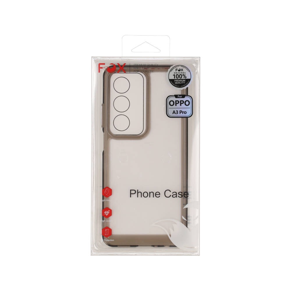 เคส FOX Oppo A3 Pro Frame Acrylic Gray