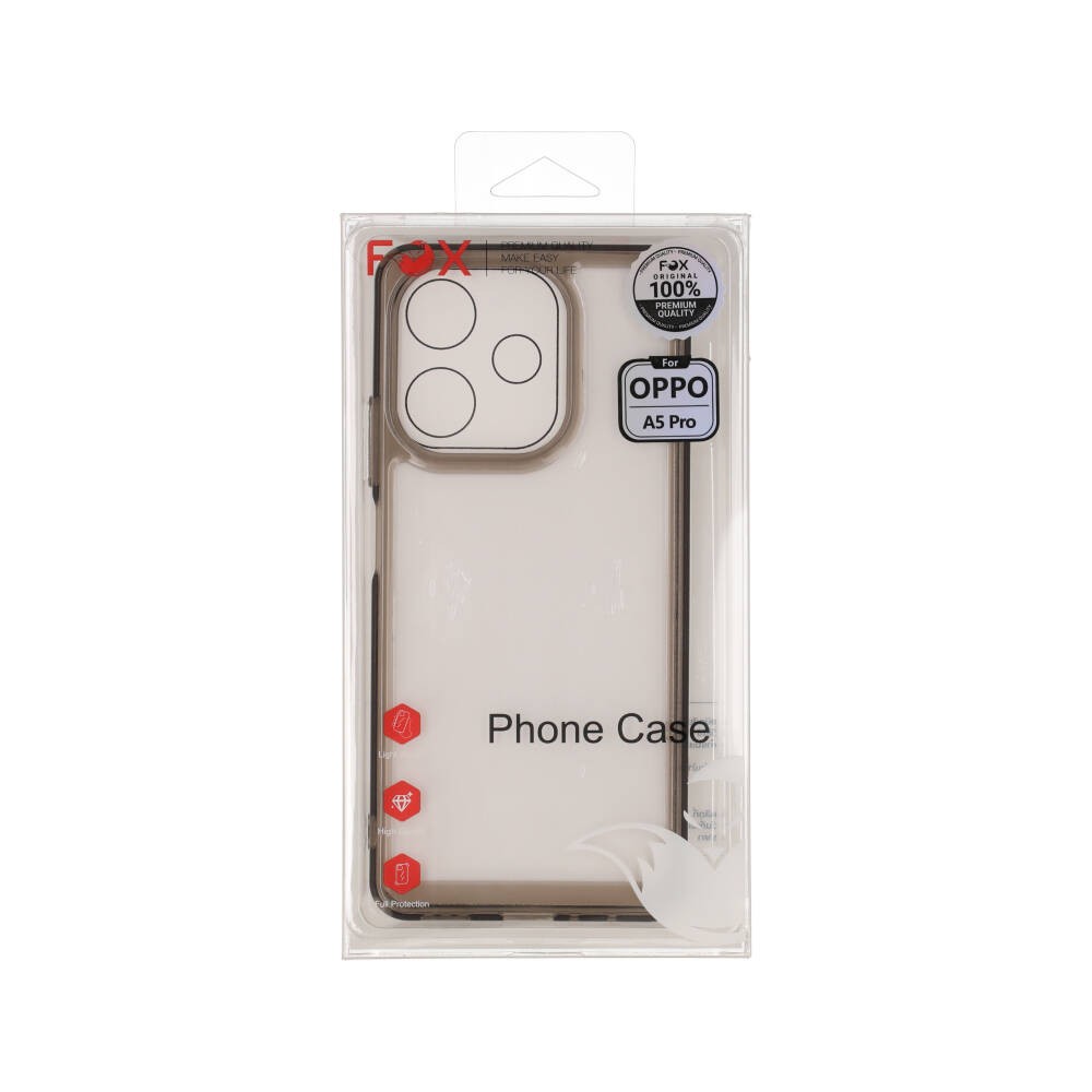 เคส FOX Oppo A5 Pro Frame Acrylic Gray