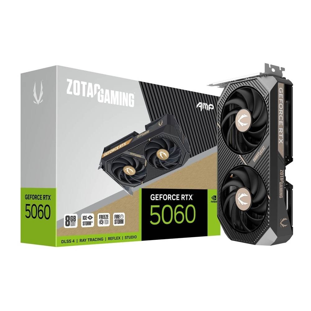 การ์ดจอ ZOTAC GAMING GeForce RTX 5060 AMP 8GB GDDR7 128-bit