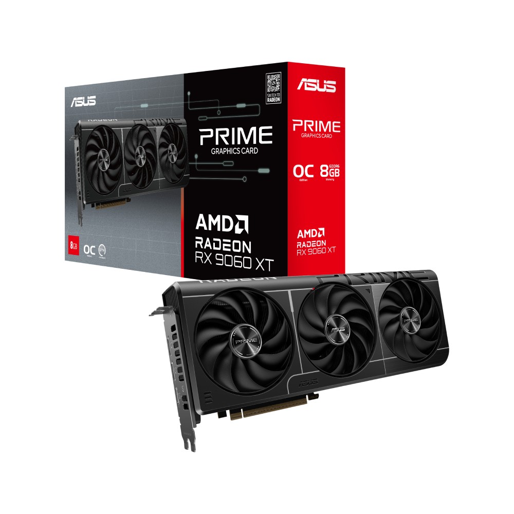 การ์ดจอ ASUS Prime Radeon RX 9060 XT 8GB GDDR6 OC Edition