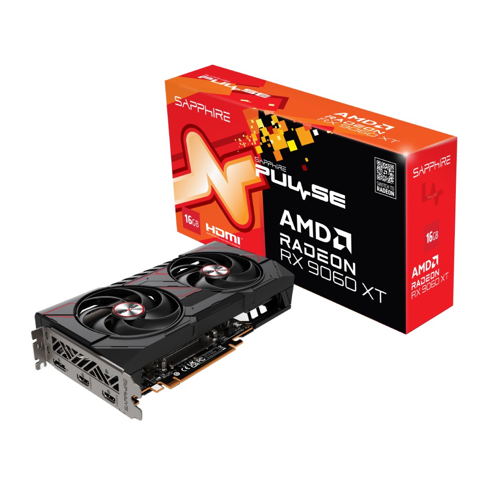 การ์ดจอ SAPPHIRE PULSE RX 9060 XT GAMING OC 16GB GDDR6 128-bit