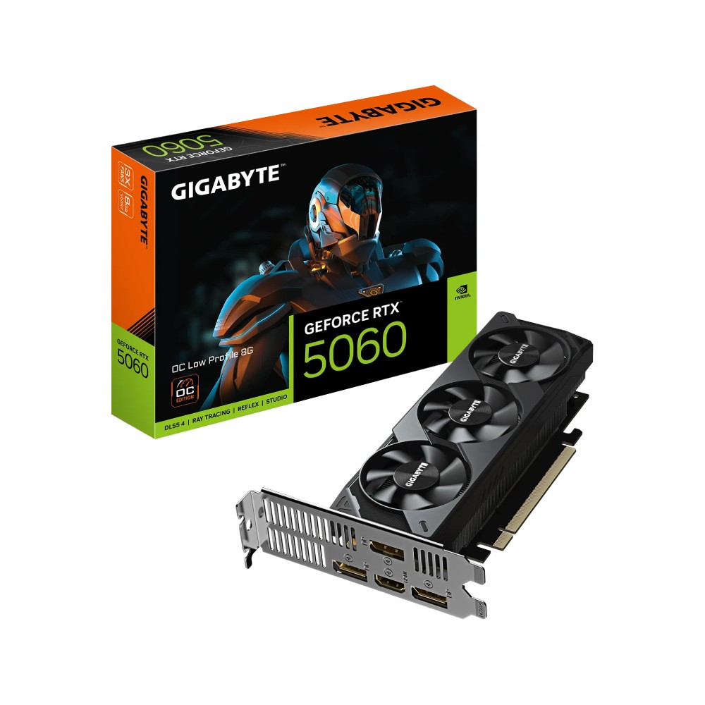 การ์ดจอ GIGABYTE GeForce RTX 5060 OC Low Profile 8GB GDDR7 128-bit