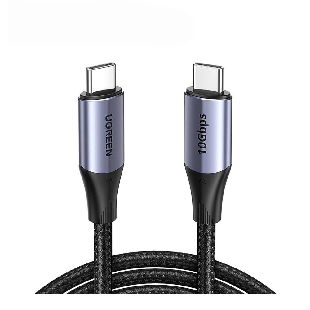 สายชาร์จ Ugreen USB-C to USB-C Cable 240W 1M. GEN2 Gray (80150)