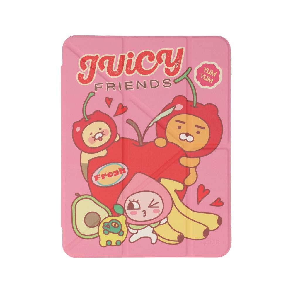 QPLUS x KAKAO Friends เคส iPad Gen 11 (2025)/Gen 10 Y Model Juicy Friends Pink