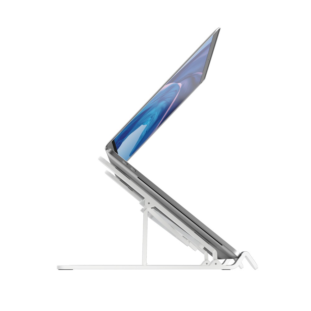 แท่นวางโน๊ตบุ๊ค QPLUS Portable Laptop Stand QP-ST04 White