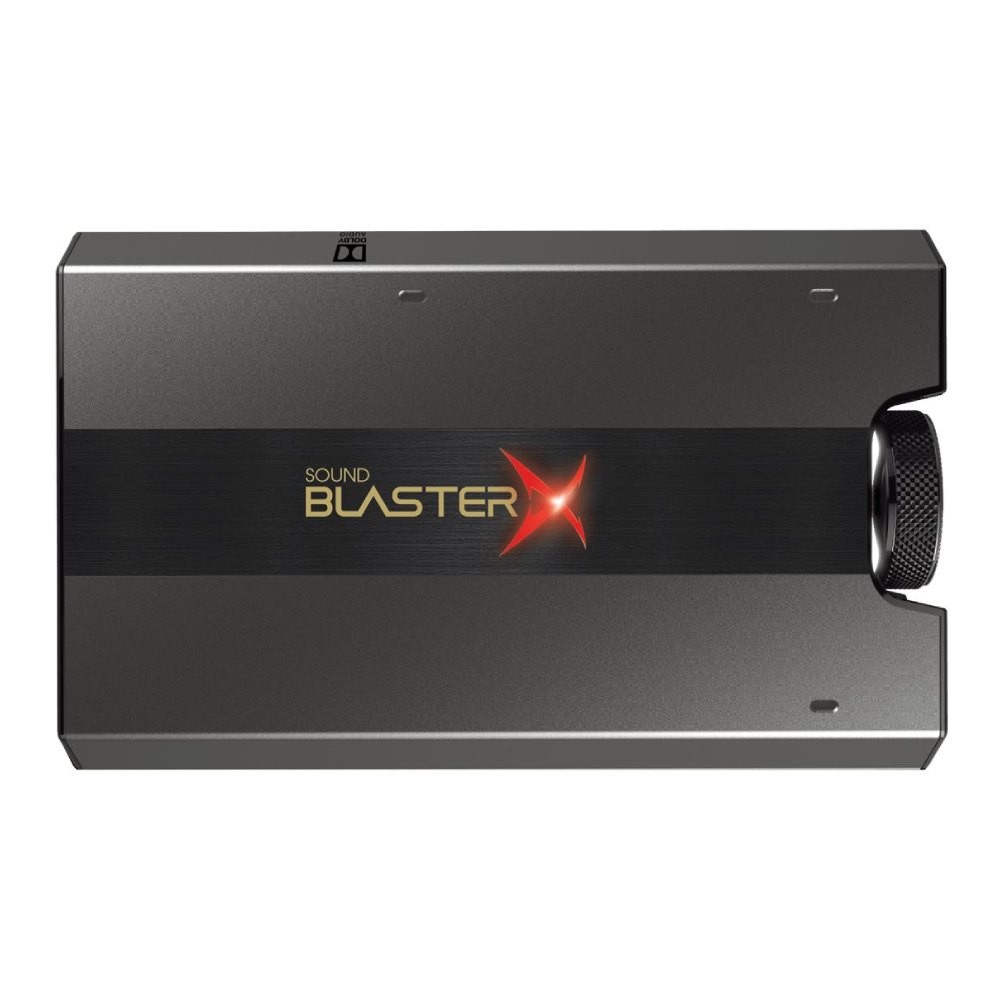 การ์ดเสียง Creative Sound BlasterX G6 7.1 HD External Console Gaming DAC Amp with Xamp Discrete Headphone Bi-amp for PS4, Xbox One, Nintendo Switch and PC