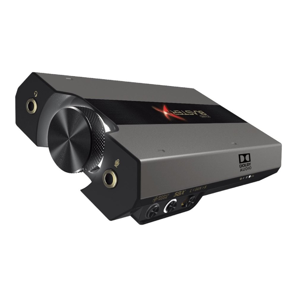 การ์ดเสียง Creative Sound BlasterX G6 7.1 HD External Console Gaming DAC Amp with Xamp Discrete Headphone Bi-amp for PS4, Xbox One, Nintendo Switch and PC