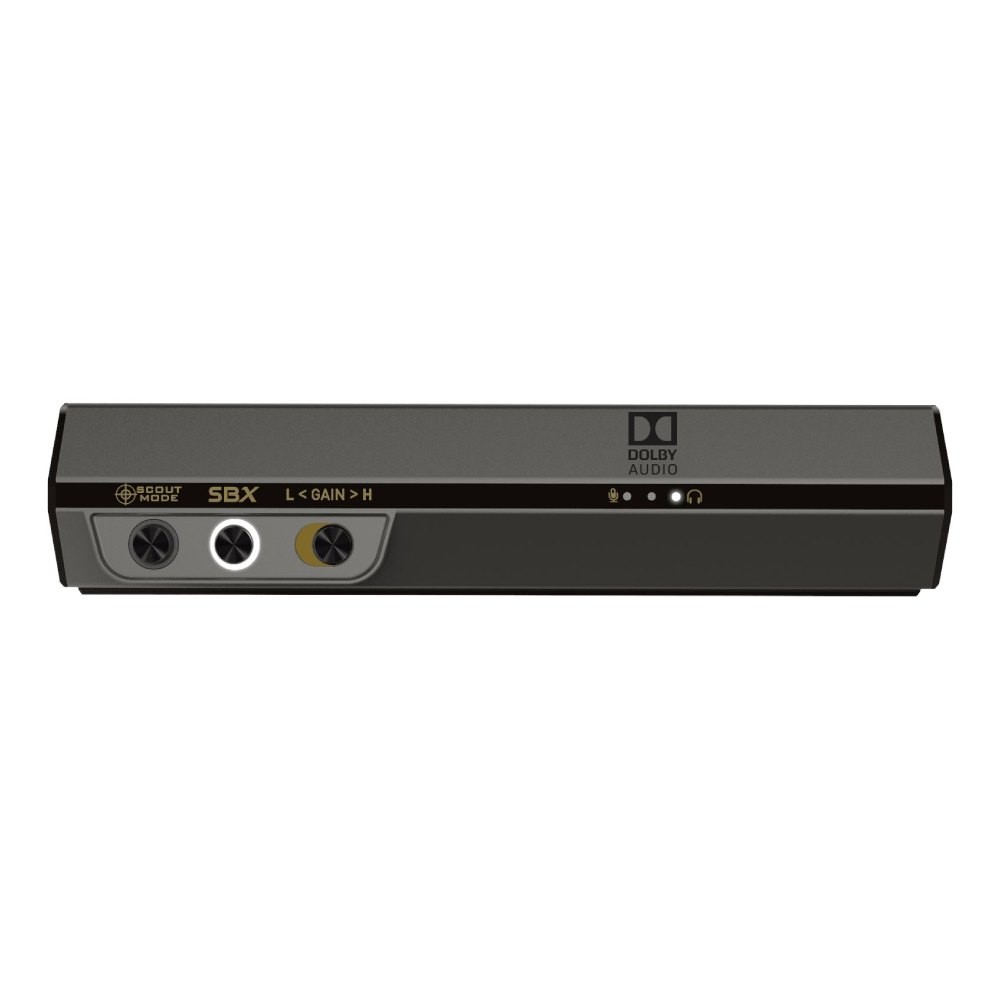 การ์ดเสียง Creative Sound BlasterX G6 7.1 HD External Console Gaming DAC Amp with Xamp Discrete Headphone Bi-amp for PS4, Xbox One, Nintendo Switch and PC