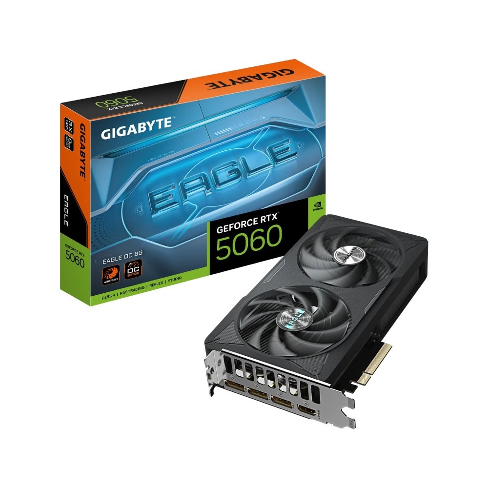 การ์ดจอ GIGABYTE GeForce RTX 5060 EAGLE OC 8GB GDDR7 128-bit
