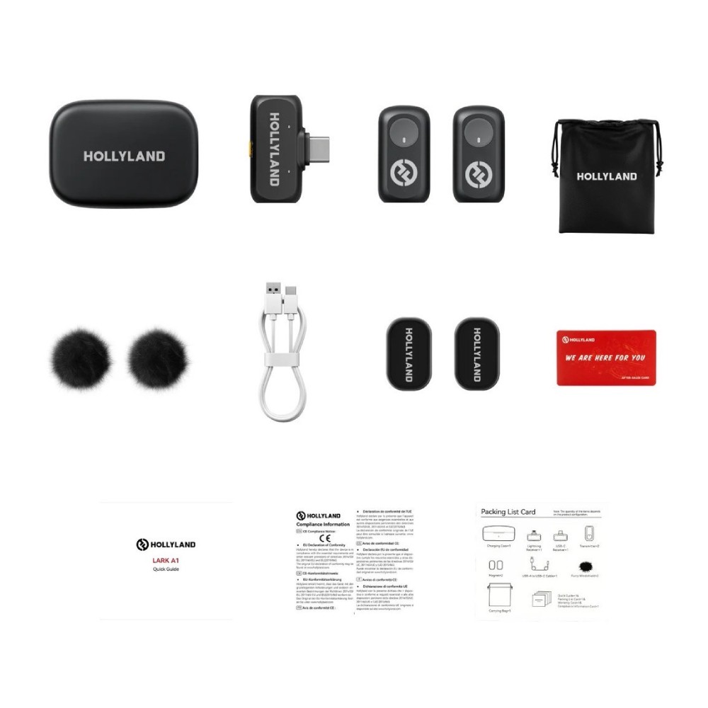 ไมโครโฟน HollyLand Lark A1 Duo USB-C Space Gray
