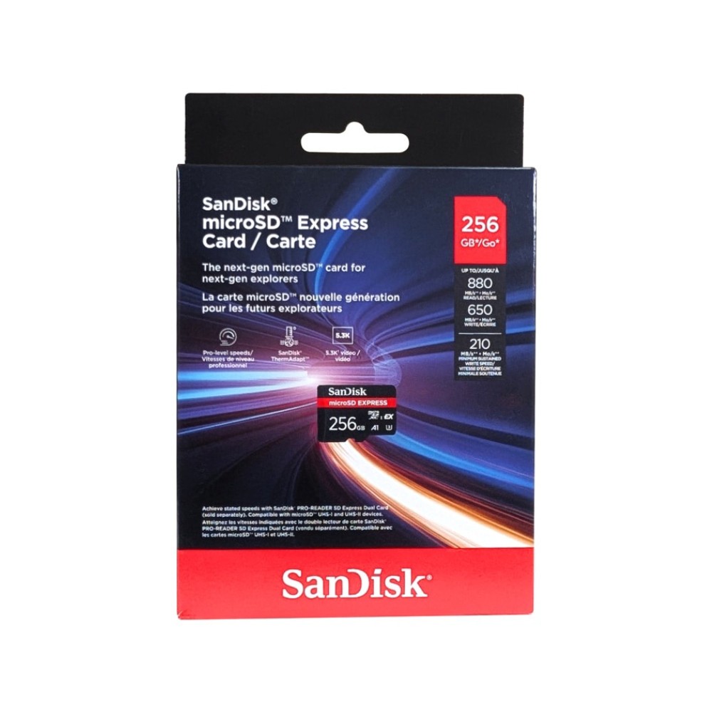 เมมโมรี่การ์ด SanDisk Express microSDXC 256GB V30 U3 C10 (SDSQXFN-256G-GN4NN)
