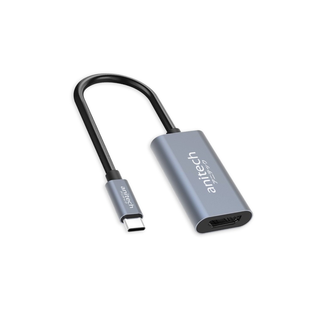 Anitech RA203 USB-C to HDMI ADAPTER Grey