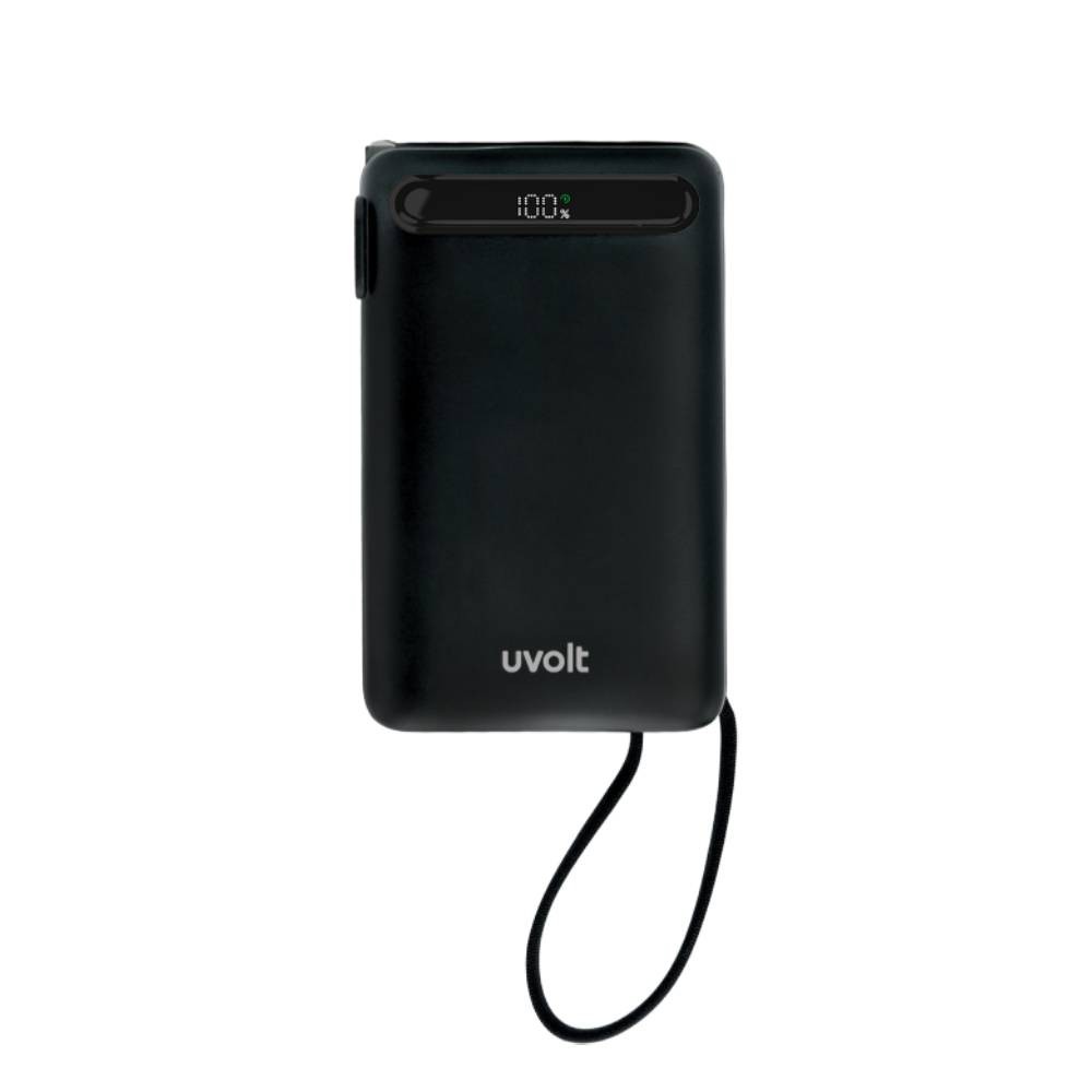 พาวเวอร์แบงค์ UVolt 20000 mAh Built-In Cable+AC UVP20AC-02 Black (CCC)