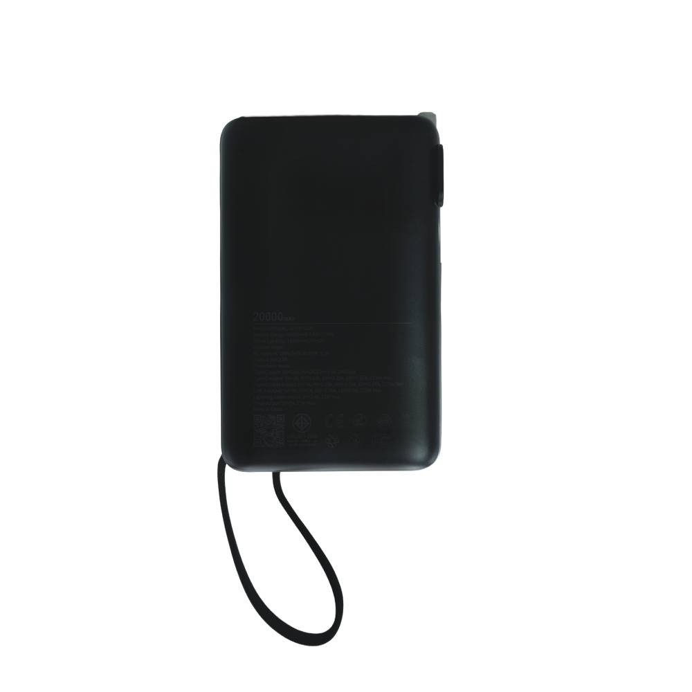 พาวเวอร์แบงค์ UVolt 20000 mAh Built-In Cable+AC UVP20AC-02 Black (CCC)
