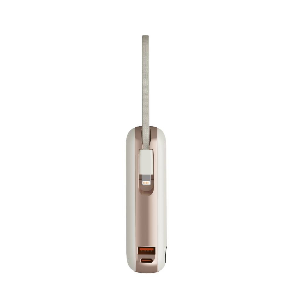 พาวเวอร์แบงค์ UVolt 20000 mAh Built-In Cable+AC UVP20AC-02 Cream