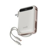 พาวเวอร์แบงค์ UVolt 20000 mAh Built-In Cable+AC UVP20AC-02 Cream