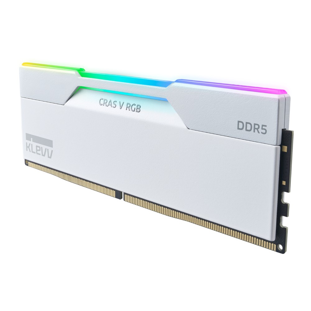 แรมพีซี KLEVV Cras V RGB OC Gaming DDR5 64GB/6000MHz.CL30 (2x32GB) White