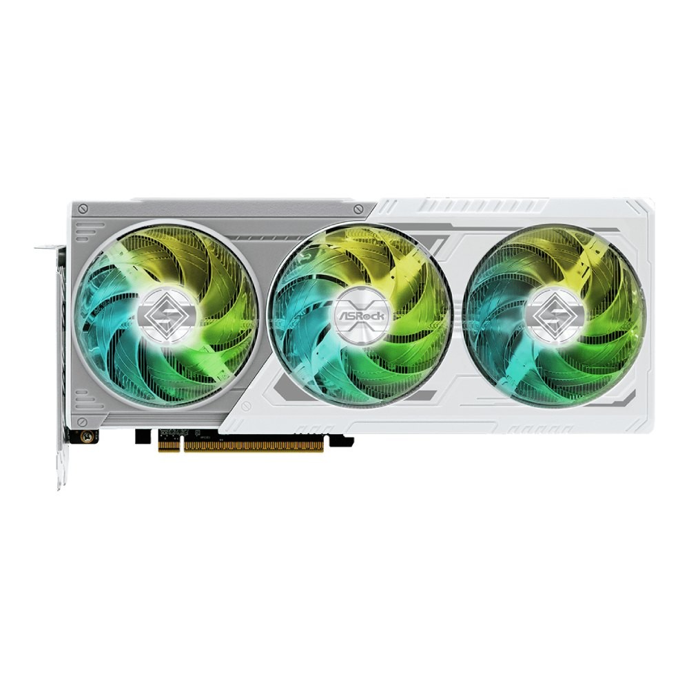 การ์ดจอ ASROCK RX 9060 XT STEEL LEGEND 8GB OC (WHITE) GDDR6 128-bit