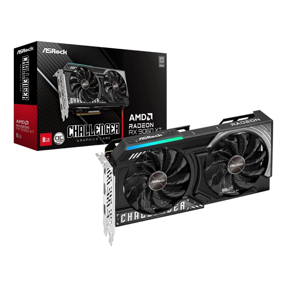 การ์ดจอ ASROCK RX 9060 XT CHALLENGER 8GB OC GDDR6 128-bit