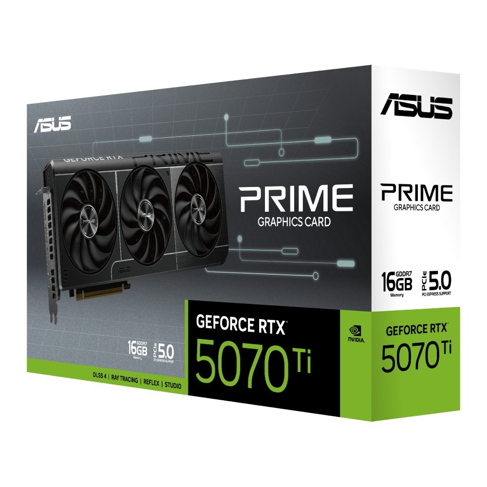การ์ดจอ ASUS Prime GeForce RTX 5070 Ti 16GB GDDR7 256-bit