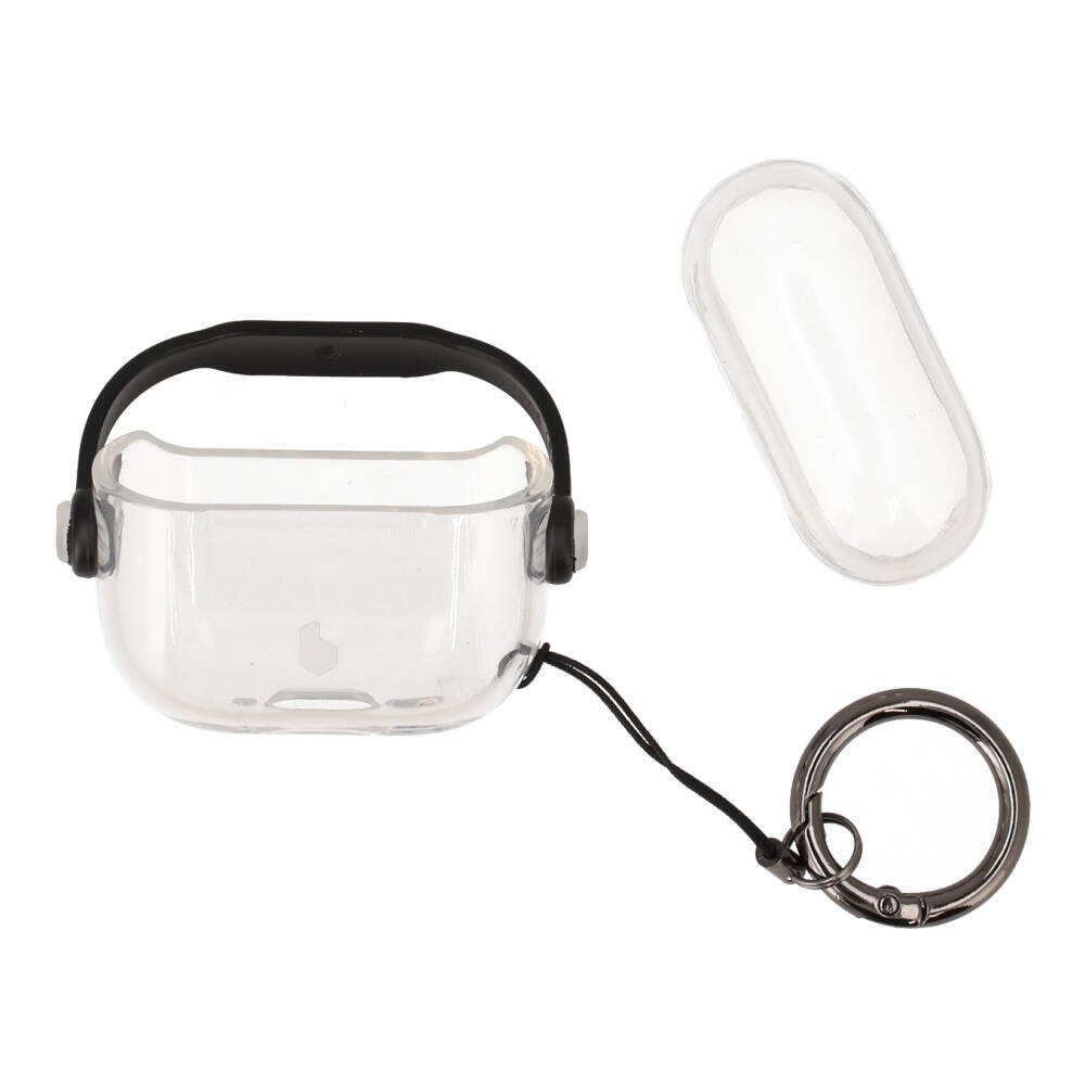 เคส Blue Box AirPods 4 Crystal with anti-lost protective Black
