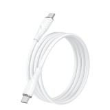สายชาร์จ QPLUS USB-C to USB-C 100W 1M. T3 White